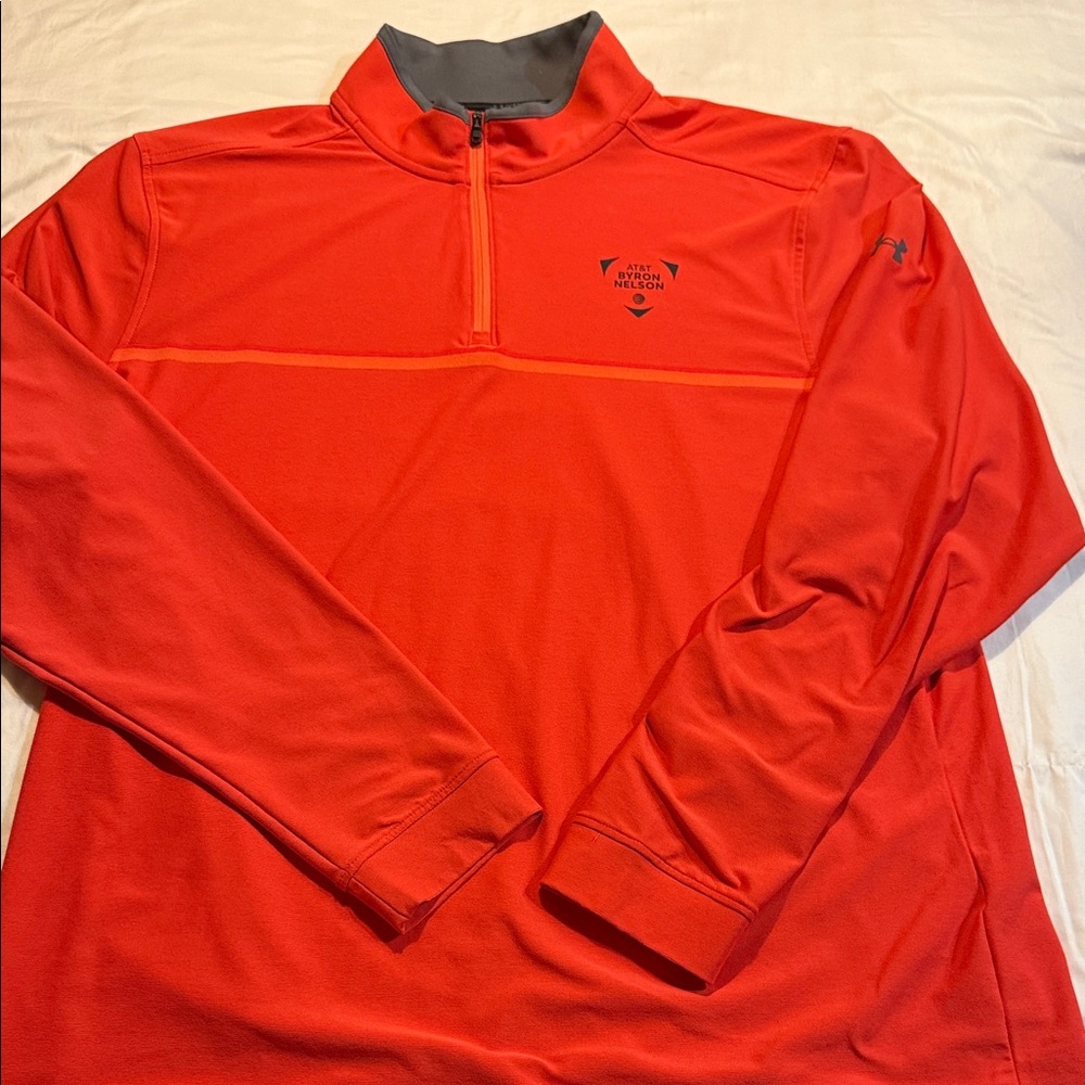 Byron Nelson Under Armour Men's Vibrant Orange Quarter-Zip Pullover